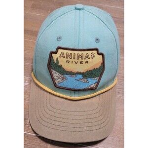 ANIMAS RIVER Patch Hat Sendero Provisions Co Rope Snapback Cap Teal Green Canvas